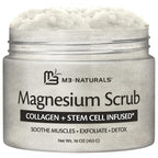 Magnesium Body Scrub for Sore Muscles, Exfoliation & Relaxation | Calming & by M3Naturals
