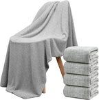 SEISSO 4 Pack Extra Large Bath Towels 63"x35", Bath Sheets by SEISSO
