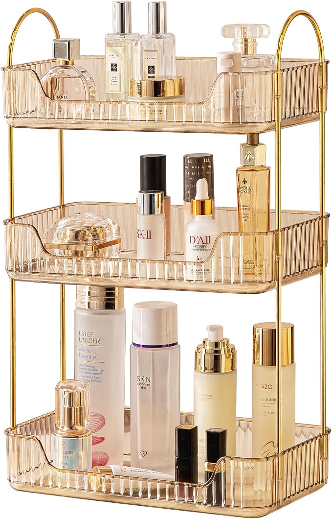 Akinbas 3 Tier Bathroom Organizer Countertop Makeup Perfume Tray Skincare by AKINBAS