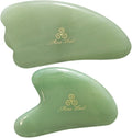 Mina Heal Gua Sha Facial Massager Set of 2 – Jade Guasha Lymphatic Drainage by MinaHeal%C2%AE