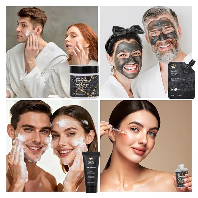 32 Pcs Mother's Day Gift for Mom, Charcoal Bath & Body Gift Basket Set for - Image 6