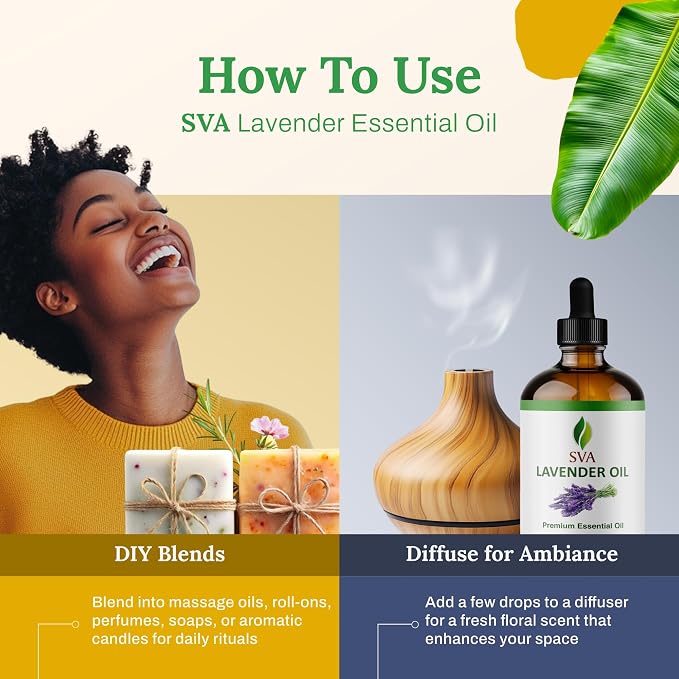 SVA Lavender Essential Oil – 4 Fl Oz – 100% Natural Lavender Oil - Image 6