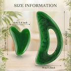 BBTO 2 Pcs Body Gua Sha Tool Large Resin Scraping Tools - Image 2