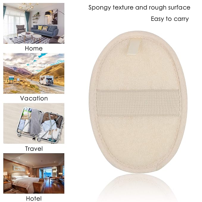 10-Pack Exfoliating Loofah Sponge Pads - Image 9
