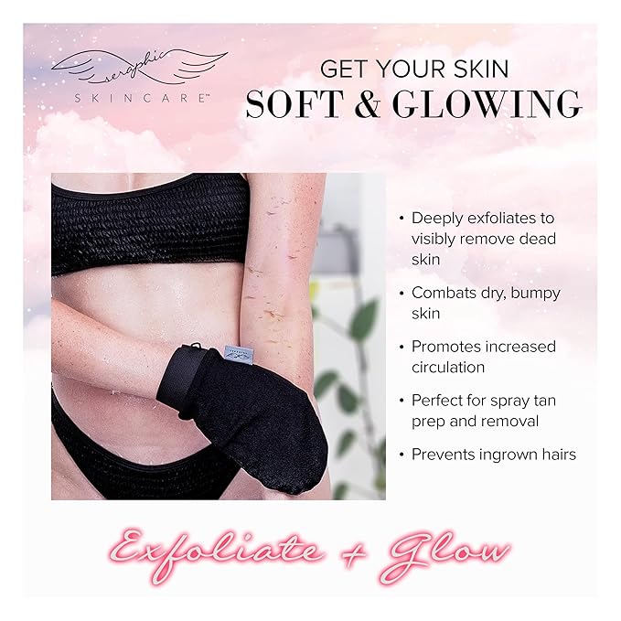 Seraphic Skincare Original Premium Exfoliating Mitt - Image 5