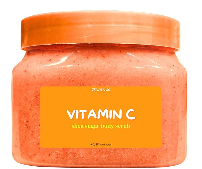 Shea Sugar Body Scub, Vitamin C Scent Exfoliating, Deeply Hydrate, Long lasting by Unknown