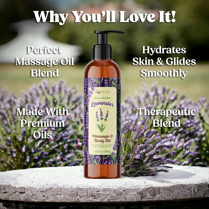 IQ Natural Organic Lavender Body Oil - Image 3