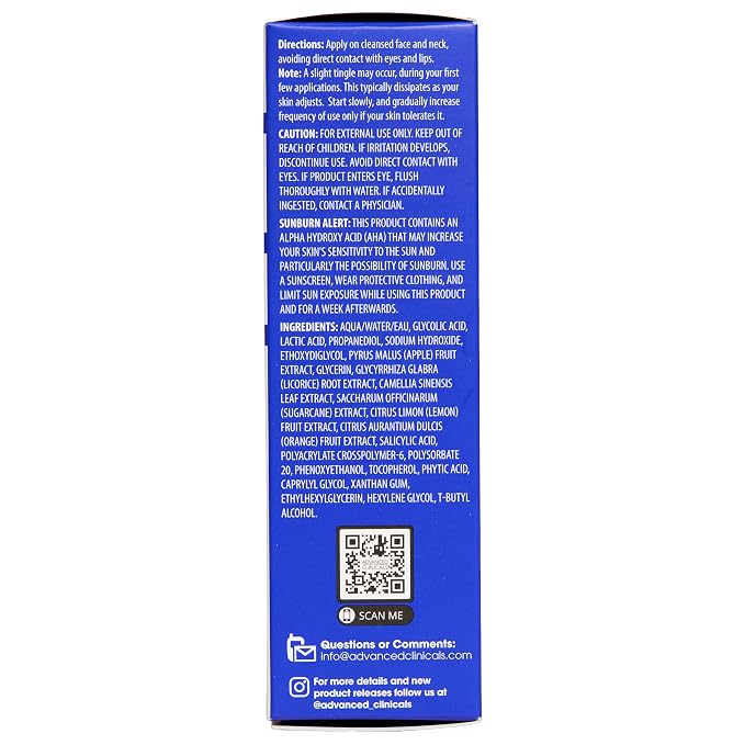 Advanced Clinicals Exfoliating 10% Glycolic Acid Serum - Image 9