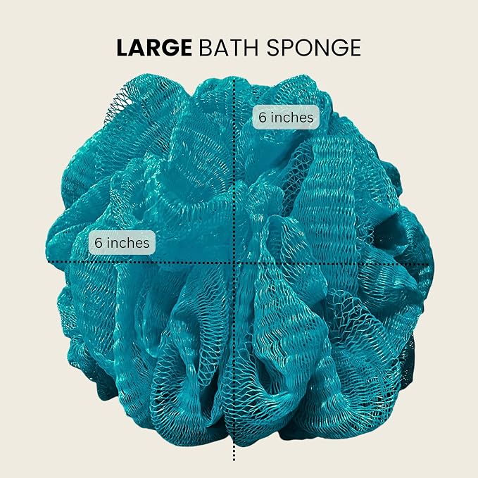 Large Bath Sponge Pack of 3 – Gentle Exfoliation Loofahs - Image 4