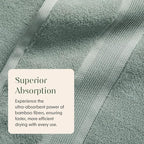 Springtree Home Luxury Bamboo Rayon Bath Towel Set 6 Piece Set | 35% Bamboo - Image 6