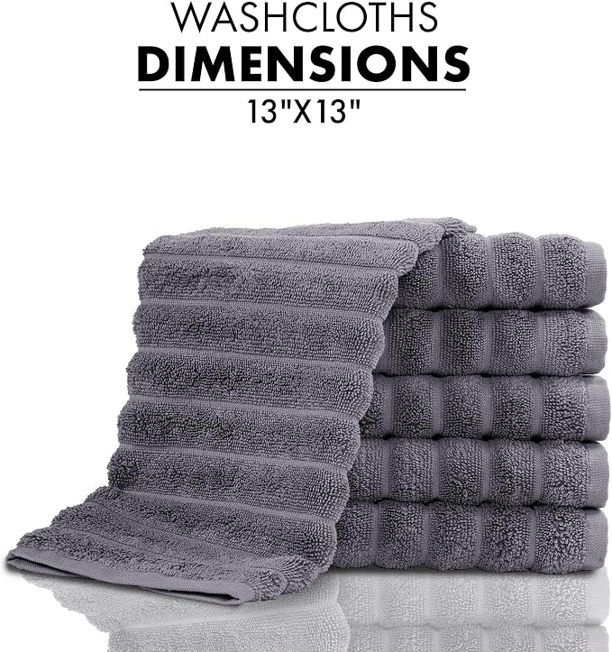 Classic Turkish Towels CTT Luxurious 100% Turkish Cotton Washcloths 6 Pack - Image 5
