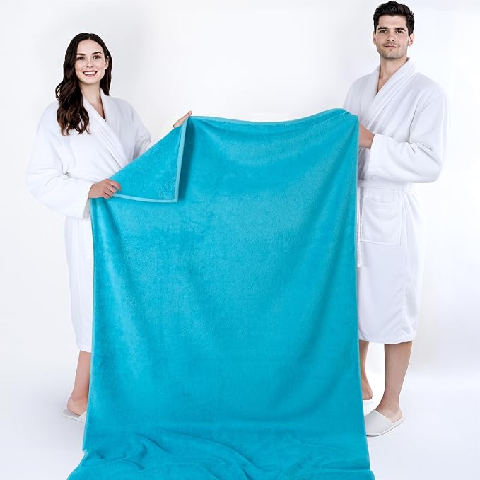 Cotton Paradise 100% Cotton 40x80 Oversized Bath Sheet, Extra Large Turkish - Image 5
