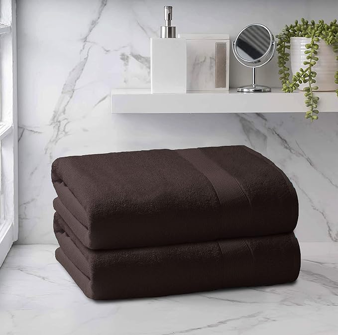 Belizzi Home Premium Cotton Oversized 2 Pack Bath Sheet 35x70-100% Pure Cotton - Image 3