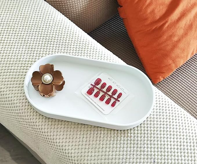 White Small Tray, 3 Pack Oval Tray - Image 5
