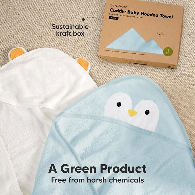 KeaBabies Hooded Baby Towel for Newborn - Image 8