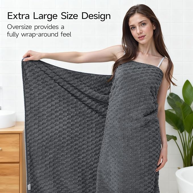 REDKISS Gray Bath Towel Sets XL - Image 3