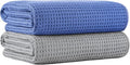 MICROFI New Microfiber Waffle Bath Towels, 2 Pieces, Fast Drying, Lint Free 430 by Unknown