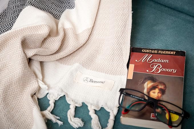 Bersuse 100% Cotton Aspendos XL Throw Blanket - Image 7