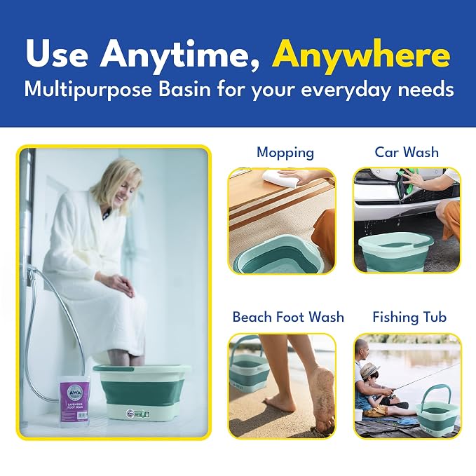 Foot Soaking Tub for Soaking Feet, Collapsible Foot Tub, Foot Bath Soak Tub - Image 3