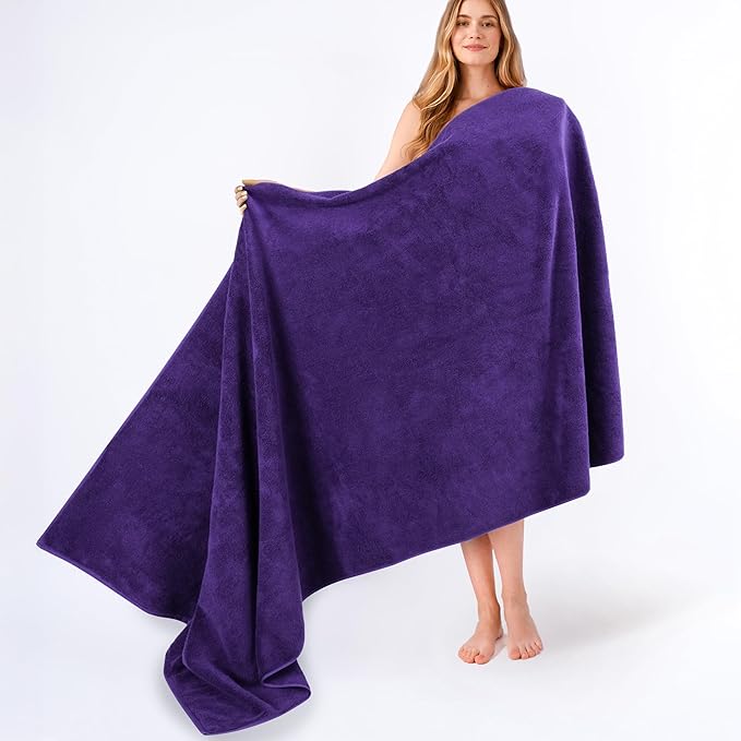 American Soft Linen 100% Cotton 600 GSM Turkish 40x80 Oversized Bath Towel Sheet by AmericanSoftLinen