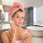 Microfiber Hair Towel Wrap, Hair Turban Towel Super Absorbent Twist Turban Dry - Image 5