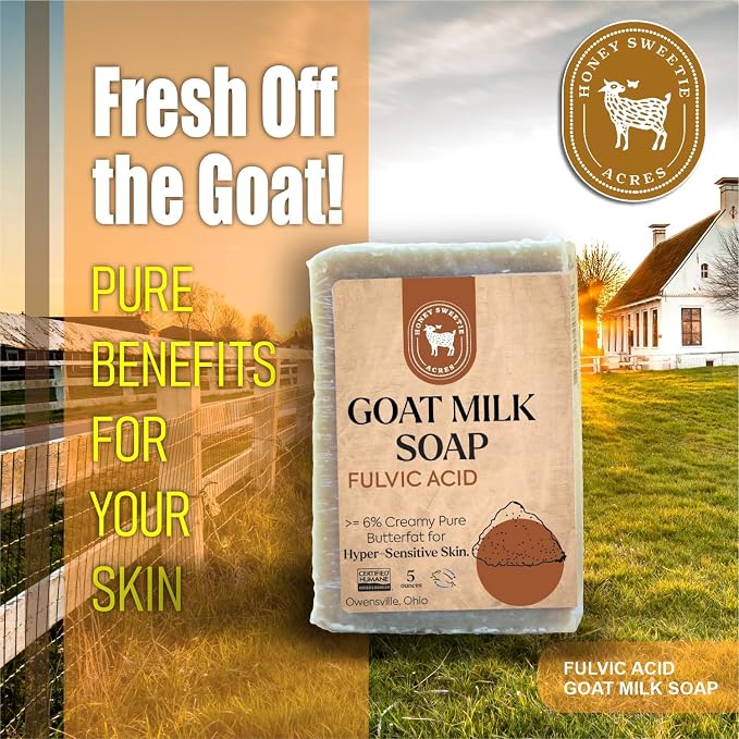 Honey Sweetie Acres Fulvic Acid Goat Milk Soap - Image 2