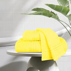BOUTIQUO Ultra Soft 3 Pack Cotton Towel Set, Contains a Bath Towels 28x55 inch - Image 3