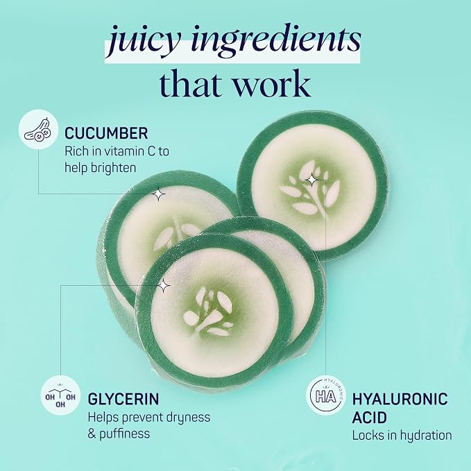 SpaLife Cooling Cucumber Eye Pads | Mothers Day Gifts & Korean Dark Circles & - Image 5
