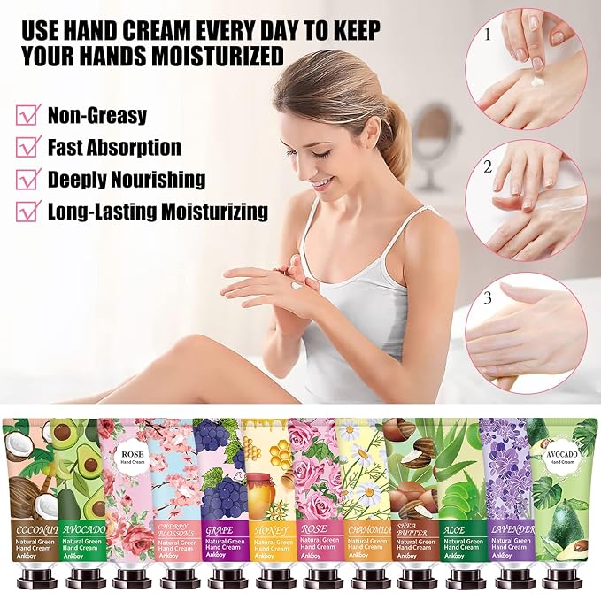 INALIER Mothers Day Gifts-38 Pack Hand Cream Bulk, Stocking Stuffers - Image 4