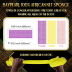 UJFQBH 3 Pieces African Bath Sponge African Net Long Net Bath Sponge - Image 3