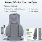 Mynt Back and Neck Massager for Pain Relief Deep Tissue, 3D Shiatsu Acupressure - Image 7