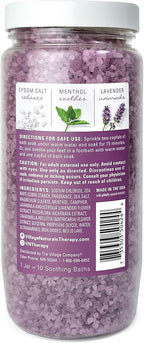 Village Naturals Therapy Nighttime Concentrated Mineral Bath Soak, 20 oz - Image 2
