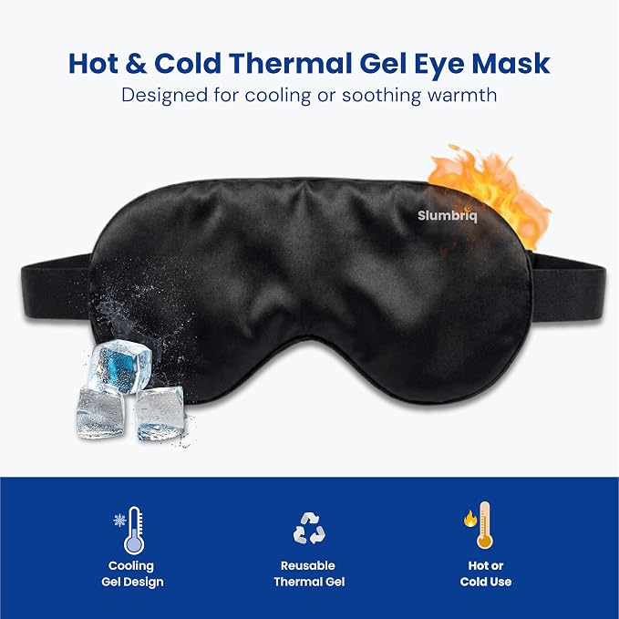 Cooling Eye Mask for Sleeping – Reusable Hot & Cold Gel Eye Mask - Image 2