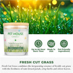 Pet House Candles, 9 oz Fresh Cut Grass Scented Candle, Clean Burning, Long - Image 2