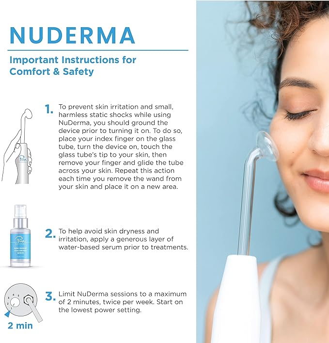 Pure Daily Care NuDerma Clinical Portable Skin Therapy Wand, Machine - Image 6