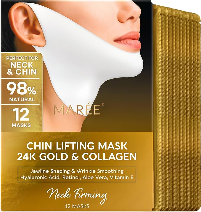 MAREE V Line Lifting Mask with 24K Gold – Deep Collagen Face Mask by MAREE
