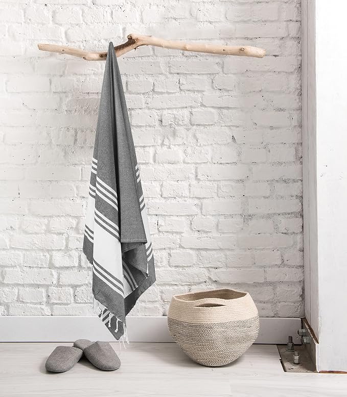 Goroly Home Cotton Turkish Peshtemal Beach Towel, Extra Large, Thin Quick Dry - Image 4
