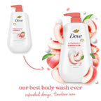 Dove Body Wash Rebalance White Peach & Rice Milk - Image 3