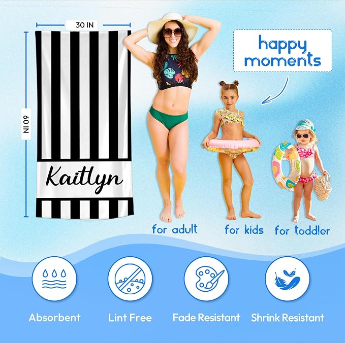 JML Personalized Beach Towel - Image 3