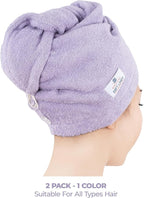 American Soft Linen 100% Cotton Hair Towels - Image 3
