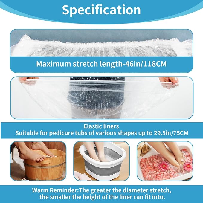 100PCS Pedicure Liners Disposable - Image 2