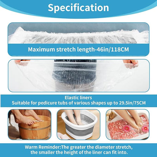 100PCS Pedicure Liners Disposable - Image 2