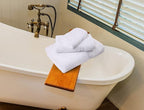 Towel and Linen Mart White Towel Sets, 2 Bath Towels 2 Hand Towels and 4 - Image 6