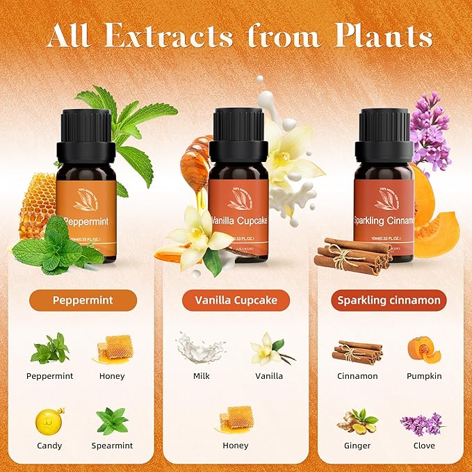 ASAKUKI Essential Oils for Diffusers for Home, Fragrance Oil for Candle Making - Image 2