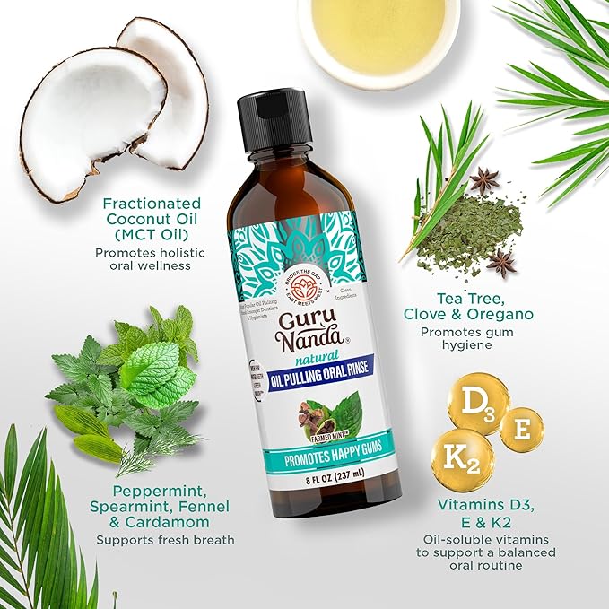 GuruNanda CocoMint Oil Pulling Mouthwash - Image 6