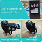 HOOYEAH Pool Towel Rack Outdoor, Waterproof PE Plastic Rattan Wicker Pool - Image 4