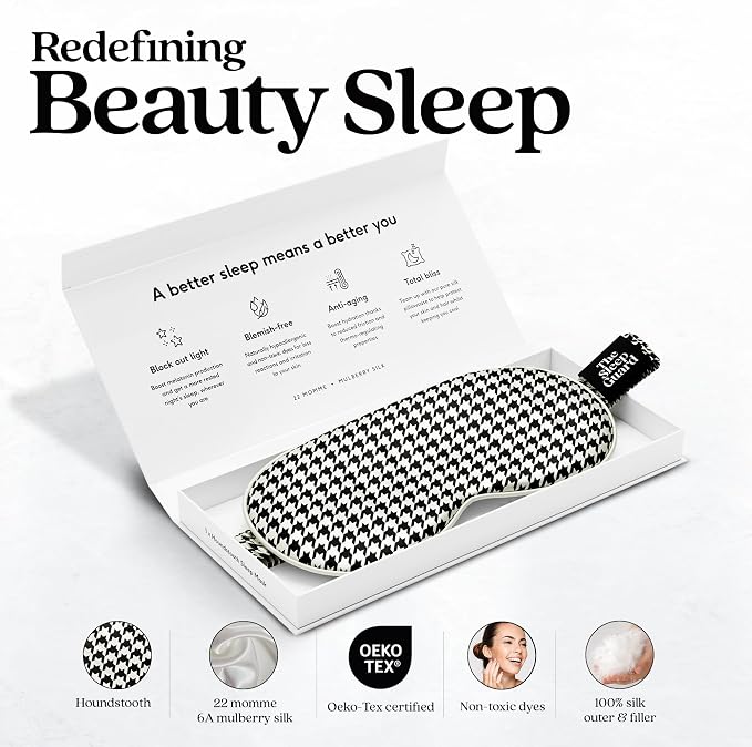 TheSleepGuard Pure Silk Sleep Mask Light Blocking Travel Essentials. Eye Masks - Image 2