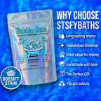Sky Blue Bubblegum Shimmer Bath Bomb in A Bag - Image 5