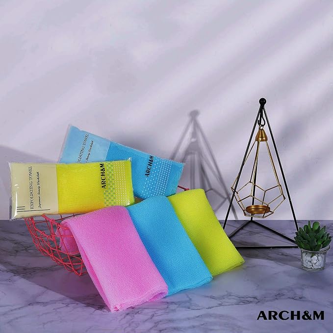 ARCH&M 12-Pack Premium Nylon Exfoliating Towel - Image 3