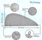 KEEPOZ Hair Towel Wrap Quick Dry 100% Cotton Super Absorbent Turban Head Wrap - Image 2